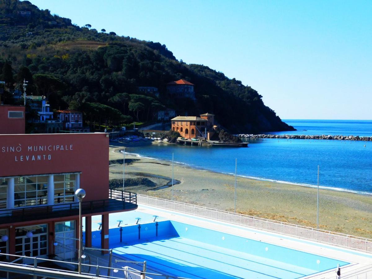 Trilocale Con Meravigliosa Vista Mare, Levanto Extérieur photo