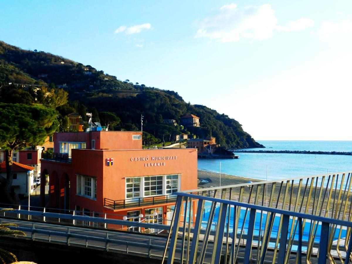 Trilocale Con Meravigliosa Vista Mare, Levanto Extérieur photo